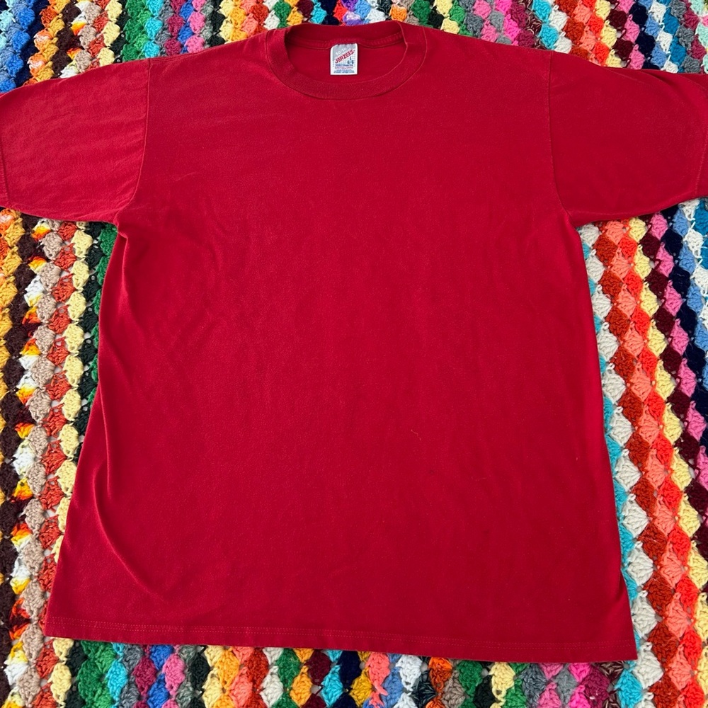 Vintage 90s Cherry Blank Basic Solid Usa Made Jer… - image 5